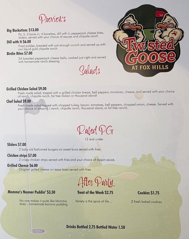 Twisted Goose Menu image 1