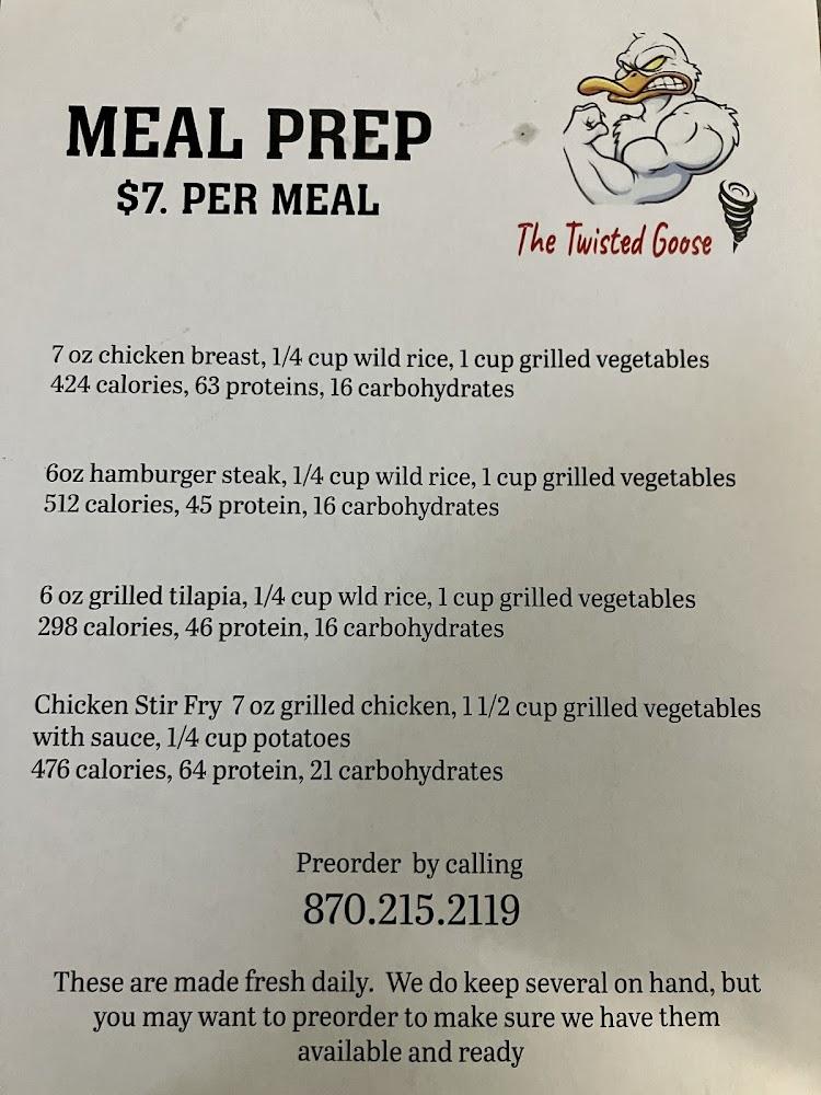 Twisted Goose Menu image 2