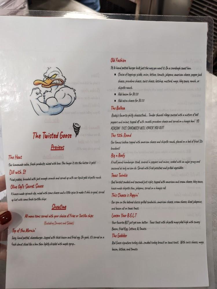 Twisted Goose Menu image 4